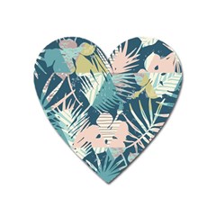 Abstract Flowers Heart Magnet by goljakoff