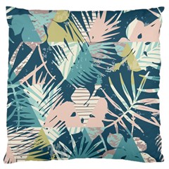 Abstract Flowers Large Cushion Case (two Sides)