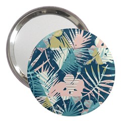 Abstract Flowers 3  Handbag Mirrors