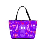 scullheadviolet Large Shoulder Bag Front