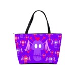 scullheadviolet Large Shoulder Bag Back