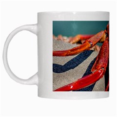 Colored Crab, Galapagos Island, Ecuador White Mugs by dflcprintsclothing