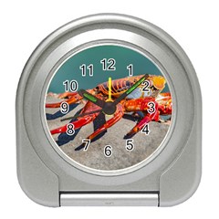 Colored Crab, Galapagos Island, Ecuador Travel Alarm Clock by dflcprintsclothing