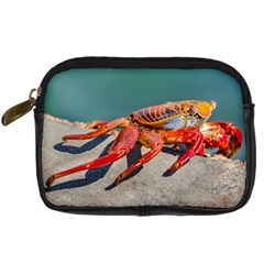 Colored Crab, Galapagos Island, Ecuador Digital Camera Leather Case by dflcprintsclothing