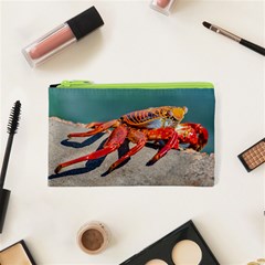 Colored Crab, Galapagos Island, Ecuador Cosmetic Bag (xs) by dflcprintsclothing