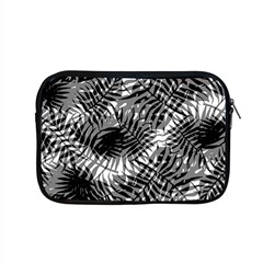 Tropical Leafs Pattern, Black And White Jungle Theme Apple Macbook Pro 15  Zipper Case by Casemiro