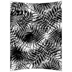 Tropical Leafs Pattern, Black And White Jungle Theme Back Support Cushion by Casemiro