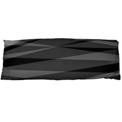 Abstract Geometric Pattern, Silver, Grey And Black Colors Body Pillow Case Dakimakura (two Sides) by Casemiro