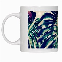 Monstera Leaf White Mugs by goljakoff