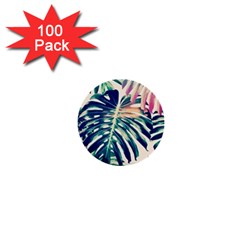 Monstera Leaf 1  Mini Buttons (100 Pack)  by goljakoff