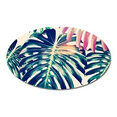 Monstera Leaf Oval Magnet by goljakoff