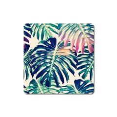 Monstera Leaf Square Magnet by goljakoff