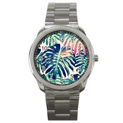 Monstera Leaf Sport Metal Watch by goljakoff