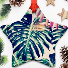 Monstera Leaf Star Ornament (two Sides) by goljakoff