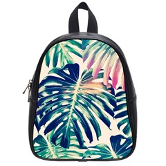 Monstera Leaf School Bag (small) by goljakoff