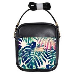 Monstera Leaf Girls Sling Bag by goljakoff