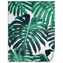 Green Monstera Leaf Canvas 12  X 16  by goljakoff