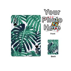 Green Monstera Leaf Playing Cards 54 Designs (mini) by goljakoff