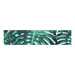 Green Monstera Leaf Velvet Scrunchie by goljakoff