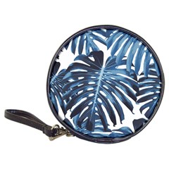 Blue monstera leaf Classic 20-CD Wallets