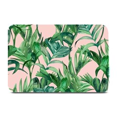 Green Leaves On Pink Plate Mats by goljakoff