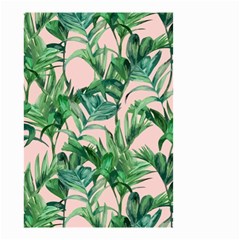 Green Leaves On Pink Small Garden Flag (two Sides) by goljakoff