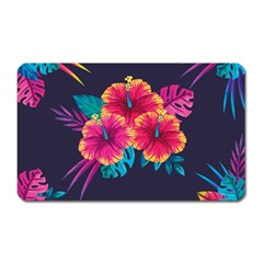 Neon Flowers Magnet (rectangular) by goljakoff