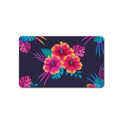 Neon Flowers Magnet (name Card) by goljakoff