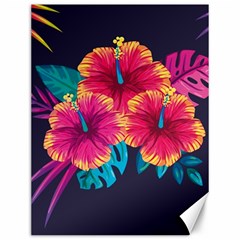 Neon Flowers Canvas 12  X 16  by goljakoff