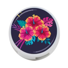 Neon Flowers 4-port Usb Hub (one Side) by goljakoff