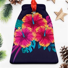 Neon Flowers Ornament (bell)