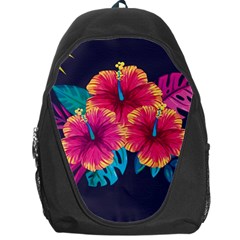 Neon Flowers Backpack Bag by goljakoff