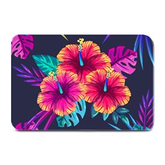 Neon Flowers Plate Mats by goljakoff