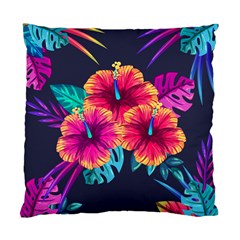 Neon Flowers Standard Cushion Case (one Side) by goljakoff