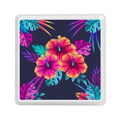 Neon Flowers Memory Card Reader (square) by goljakoff