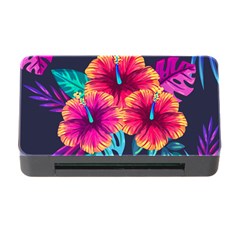 Neon Flowers Memory Card Reader With Cf by goljakoff