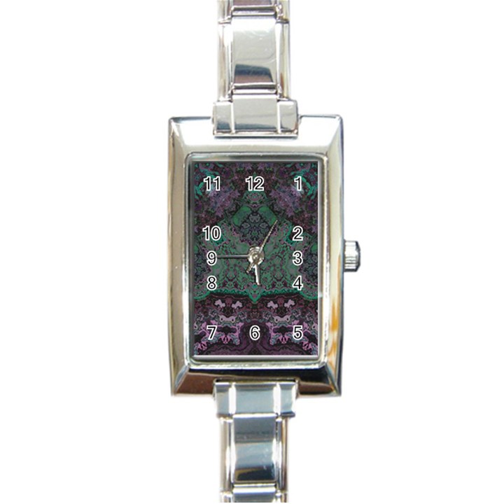 Mandala Corset Rectangle Italian Charm Watch