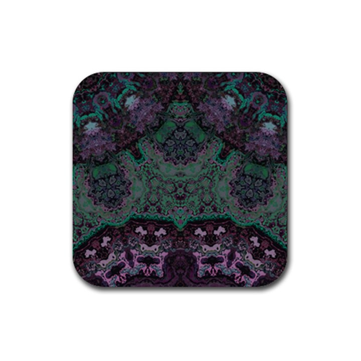 Mandala Corset Rubber Coaster (Square) 