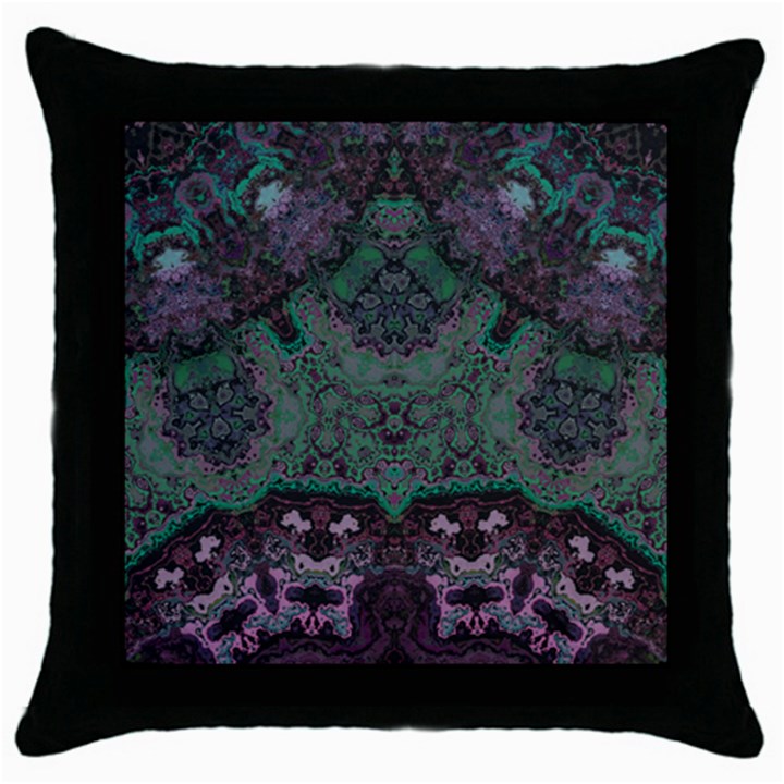 Mandala Corset Throw Pillow Case (Black)