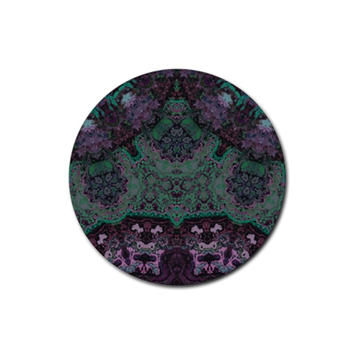 Mandala Corset Rubber Coaster (Round) 