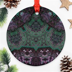 Mandala Corset Round Ornament (Two Sides)