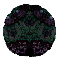 Mandala Corset Large 18  Premium Flano Round Cushions by MRNStudios