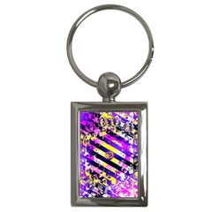 Pop Punk Mandala Key Chain (rectangle) by MRNStudios