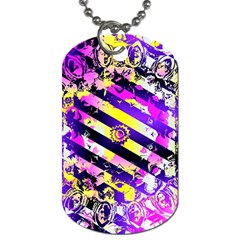 Pop Punk Mandala Dog Tag (one Side) by MRNStudios