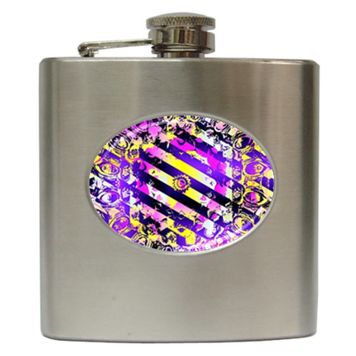 Pop Punk Mandala Hip Flask (6 oz)