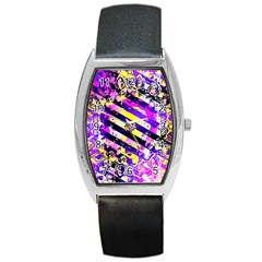 Pop Punk Mandala Barrel Style Metal Watch by MRNStudios