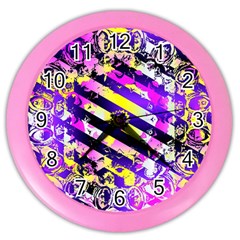 Pop Punk Mandala Color Wall Clock by MRNStudios