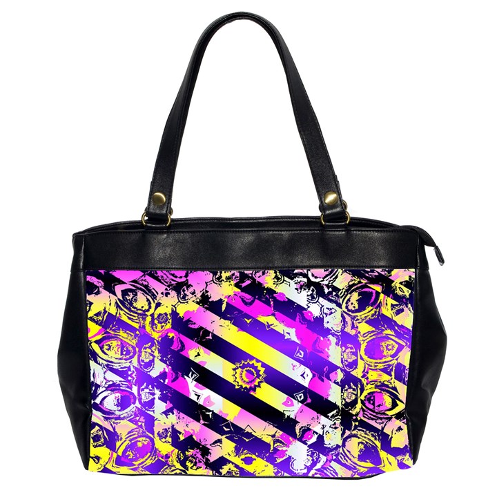 Pop Punk Mandala Oversize Office Handbag (2 Sides)