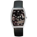 Dark Spring Barrel Style Metal Watch Front