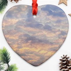 Cloudscape Photo Print Ornament (heart) by dflcprintsclothing